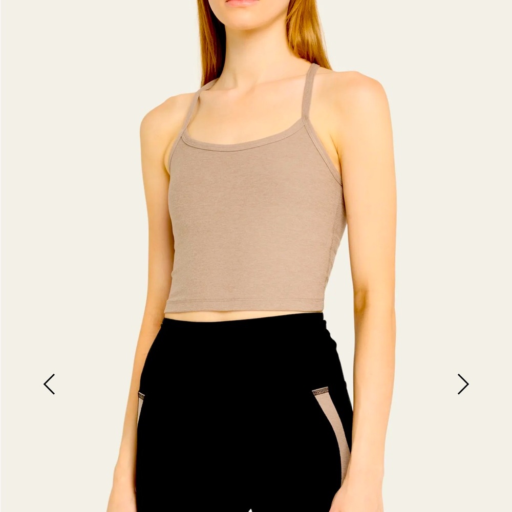 Beyond Yoga Slim Racerback Tank (Mauve color)